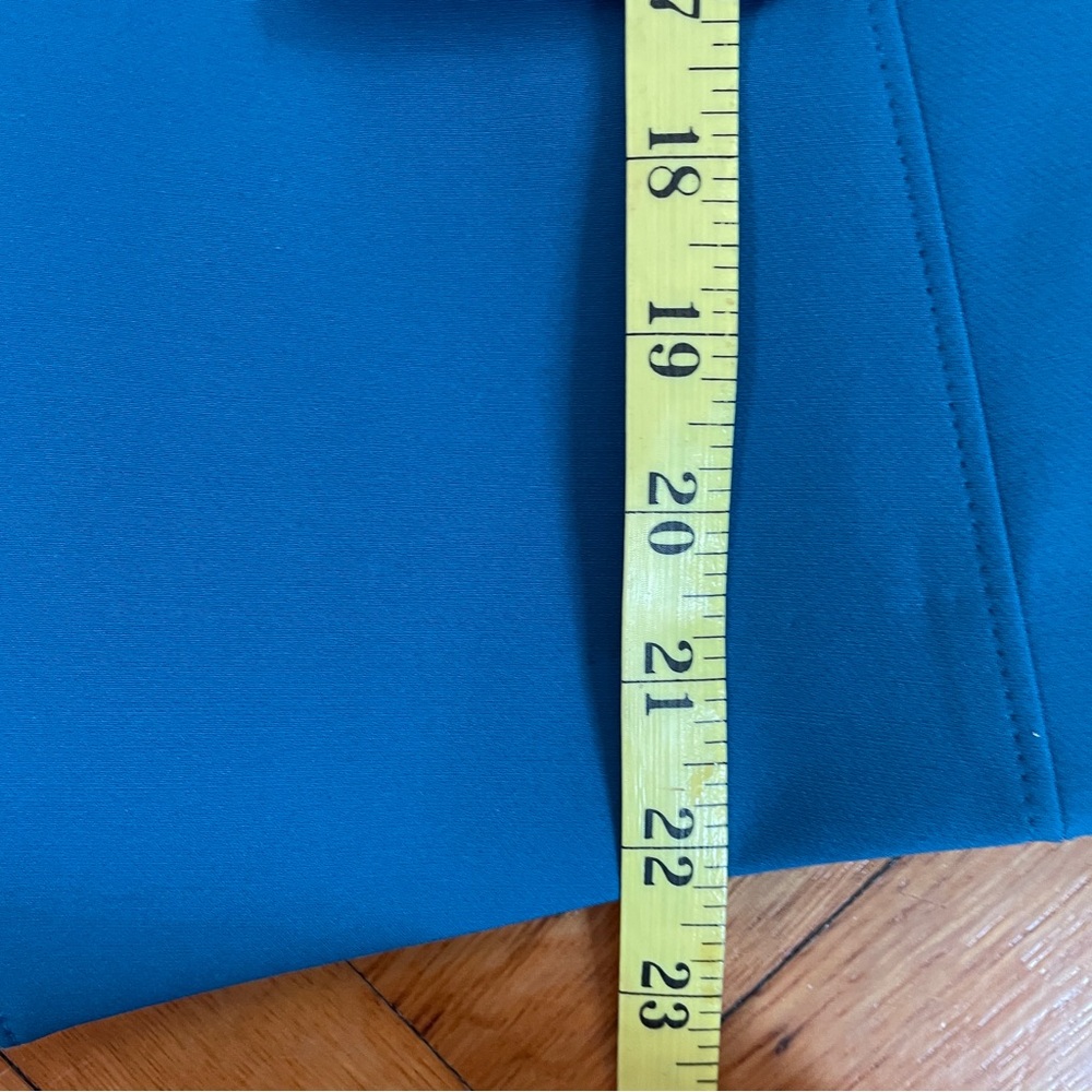 WHBM Turquoise Short Sleeved Blazer and Pencil Skirt Suit SZ 00 - Picture 5 of 11